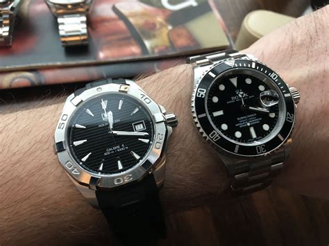 tag heuer aquaracer vs rolex submariner|seiko aquaracer reviews.